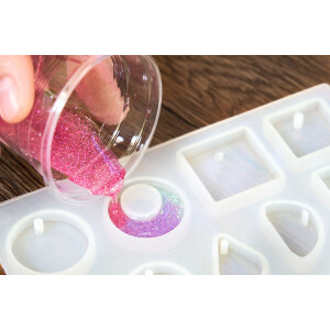 UV epoxy resin fast-curing epoxy (30-90 seconds with UV lamp) transparent crystal clear DIY in professional quality 10x100 ml
