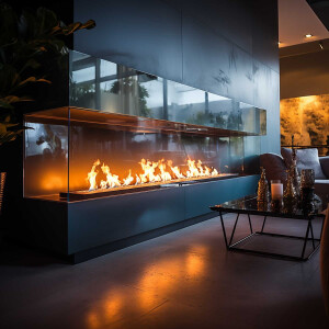 Bioethanol, Ethanol 80% Premium 1L - with crackling effect, bioethanol for decorative fires, table fireplaces, fireplaces and garden decorations for indoor and outdoor use - smoke and soot free