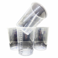 Mixing Cups 600 ml for Epoxy Resin Colours Silicone Crafts Transparent Versatile Scale 2:1-3:1-4:1 Pack of 10
