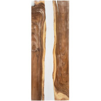 Epoxidharz Tischplatte River Table Wei&s gallery