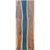 Epoxidharz Tischplatte River Table Blau  gallery