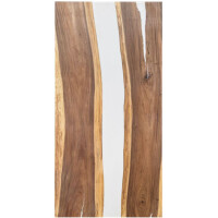 Epoxidharz Tischplatte River Table Wei&s gallery