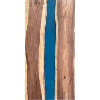 Epoxidharz Tischplatte River Table Blau  gallery