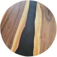 Epoxidharz Tischplatte River Table Rund  gallery