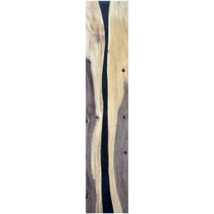 Epoxidharz Treppenstufe Massivholz Walnuss Schwarz River...