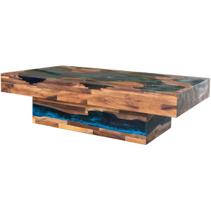 Epoxy resin table River Table Complete Set Walnut Solid...