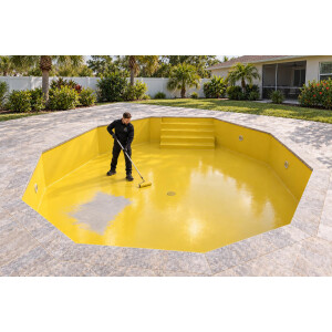 DIPOXY Pool Paint 2K epoxy pool coating 60kg epoxy resin + 3kg RAL 5015 colour - pools and concrete