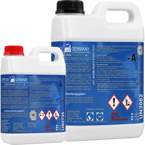 DIPOXY Pool Paint 2K epoxy pool coating - pools and concrete