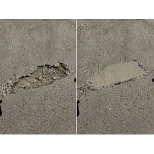 2K epoxy repair mortar for concrete, screed & floors with quartz - repair & patching 10 kg approx. RAL 9005 Black | DIPOXY