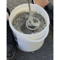 2K epoxy repair mortar for concrete, screed & floors with quartz - repair & patching 10 kg approx. RAL 9005 Black | DIPOXY