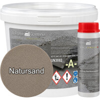 2K epoxy repair mortar for concrete, screed & floors with quartz - repair & patching 10 kg Natural sand | DIPOXY