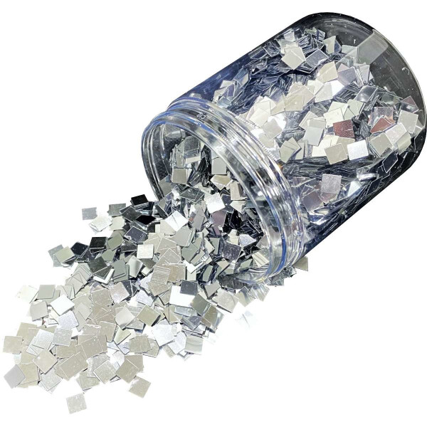 Dipoxy Coarse Glitter 6x6mm Silver