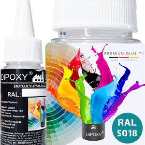 Dipoxy-PMI-RAL 5018 TURQUOISE BLUE Extremely highly...