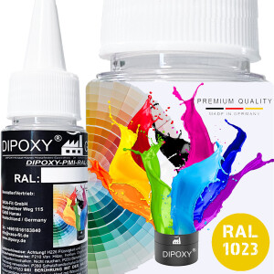 Dipoxy-PMI-RAL 1023 TRAFFIC YELLOW Extremely highly...