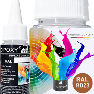 Dipoxy-PMI-RAL 8023 ORANGE BROWN Extremely highly...