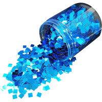 Dipoxy Coarse Glitter 6x6mm turquoise gallery