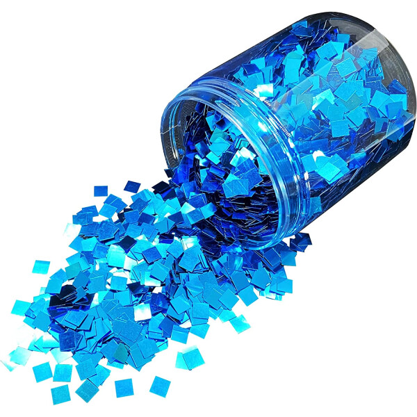 Dipoxy Coarse Glitter 6x6mm turquoise 5g