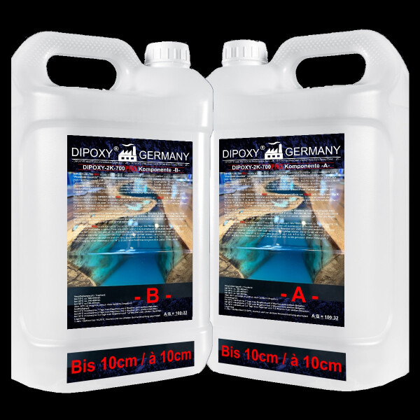 2,64 kg Epoxy Resin Crystal Clear 2K-700PRO for Casting Table Floor  0,1-5cm max10cm